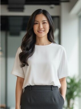 Elegant White Women's Blouse
